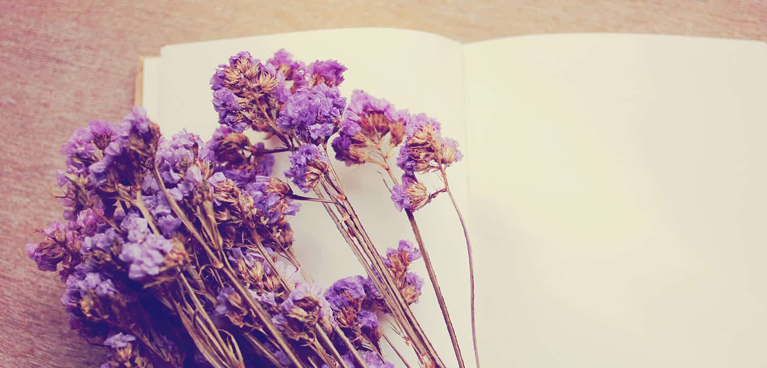what to write when bored blank notebook with flowers