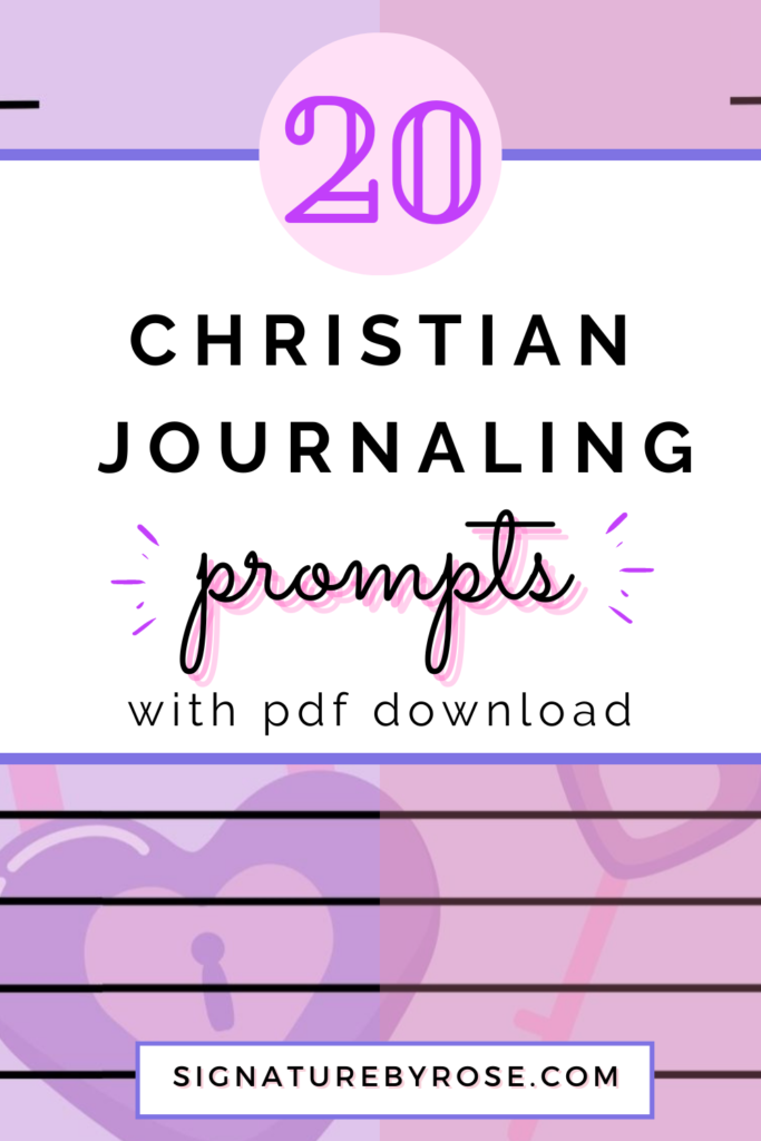Need to reconnect? Self-heal with these 20 christian journaling prompts.